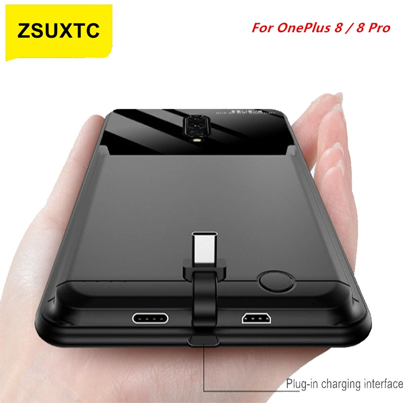 

10000Mah Power Case For OnePlus 8 Battery Case OnePlus8 Battery Charger Bank Power Case For OnePlus 8 Pro Battery Case
