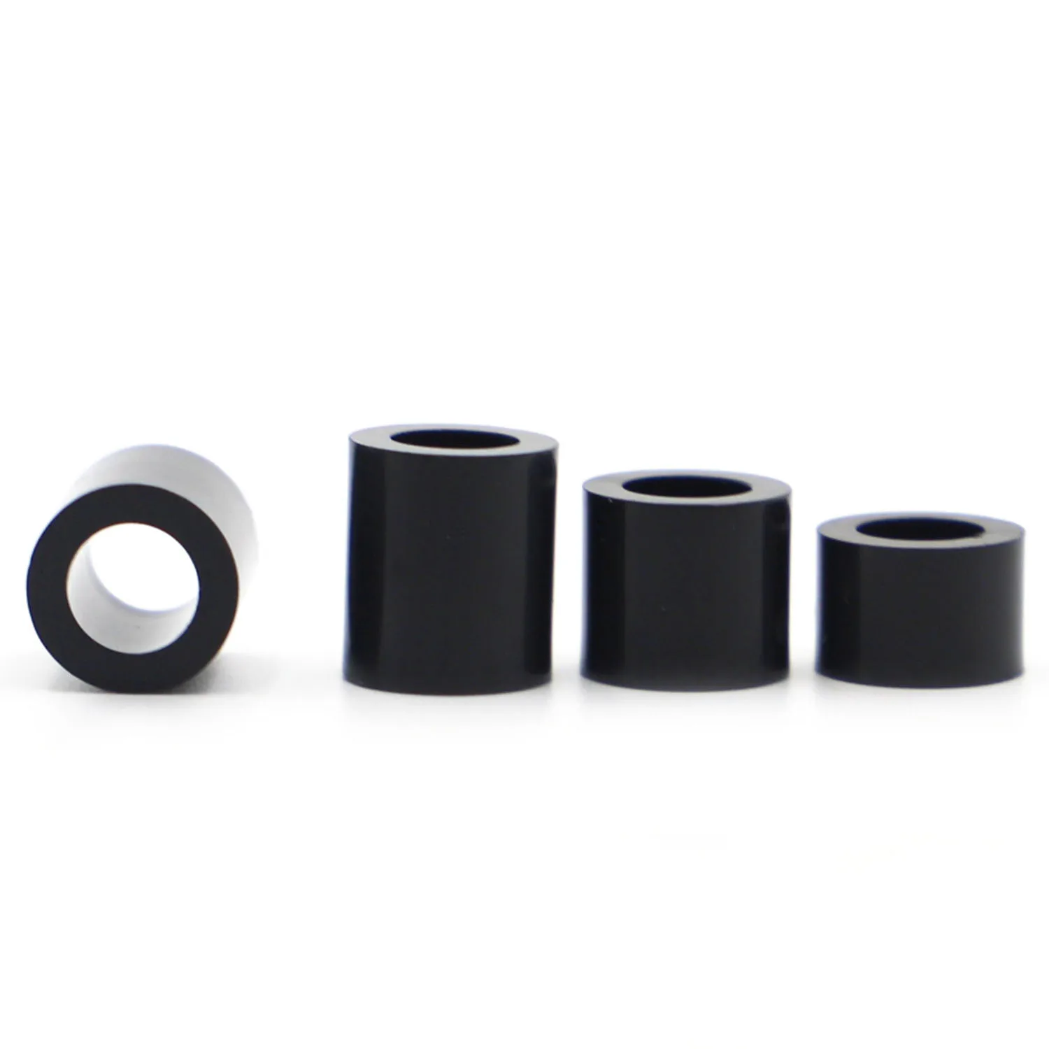 

10-50pcs M3 M4 M5 M6 M8 Black Nylon ABS Round Hollow Non-Threaded Column Washer Standoff Spacer