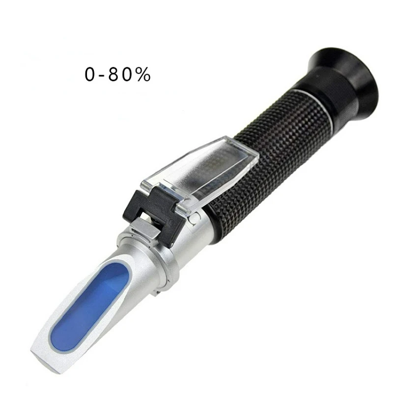 

Concentration Handheld Grapes Sugar Sugar Tester Brix Refractometer Densimeter Fruits Saccharimeter Tools Meter 0-32% Alcohol