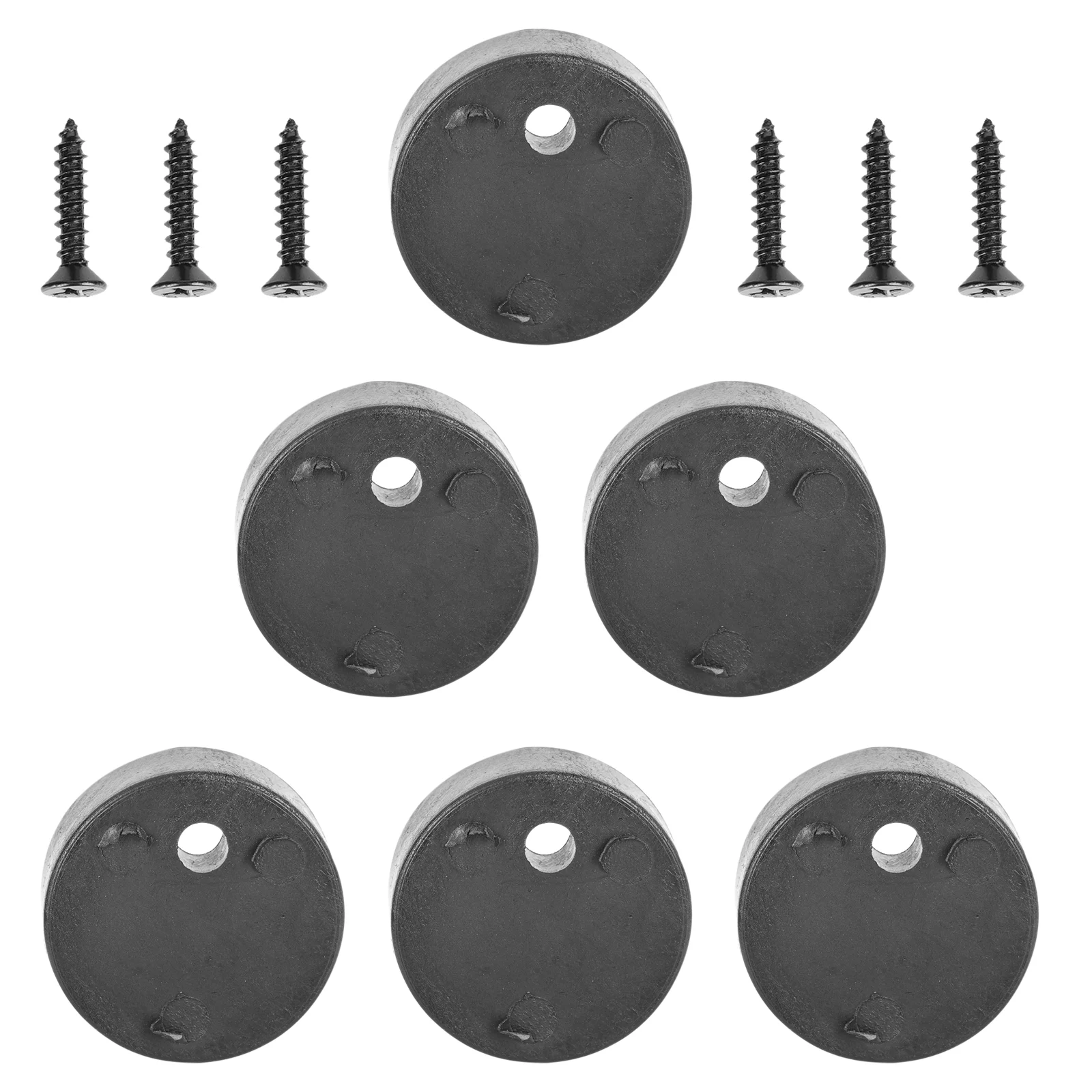 

5 Sets of Practical Durable Barn Door Parts POM Anti-derailment Blocks (Black)