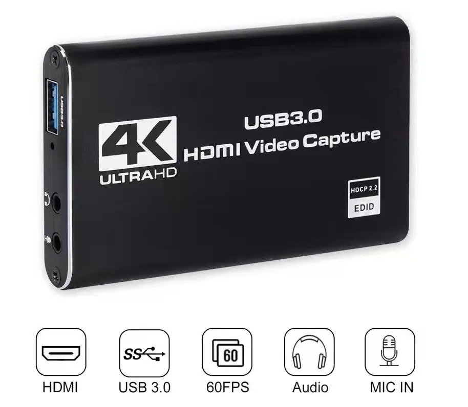4K HDMI-USB 3 0 видеокарта для захвата видео видеорегистратор OBS vMix Wirecast Potplayer VLC