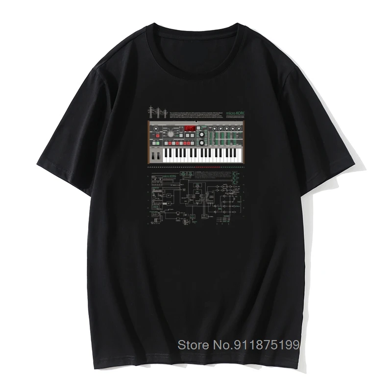 Футболка Microkorg Industrial One Мужская Электронная модульная тенниска с синтезатором
