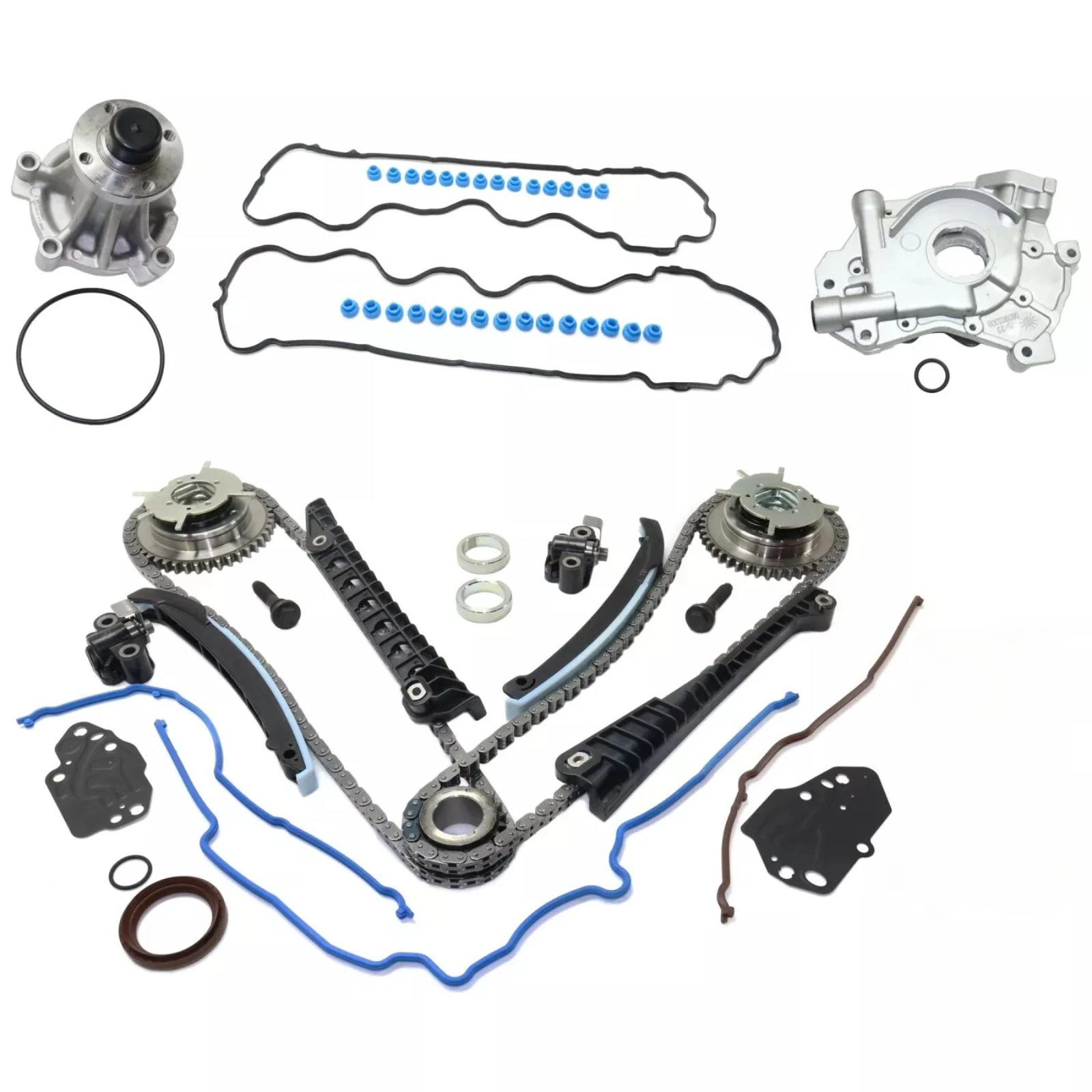 Комплект цепи синхронизации двигателя прокладка крышки клапана водяного