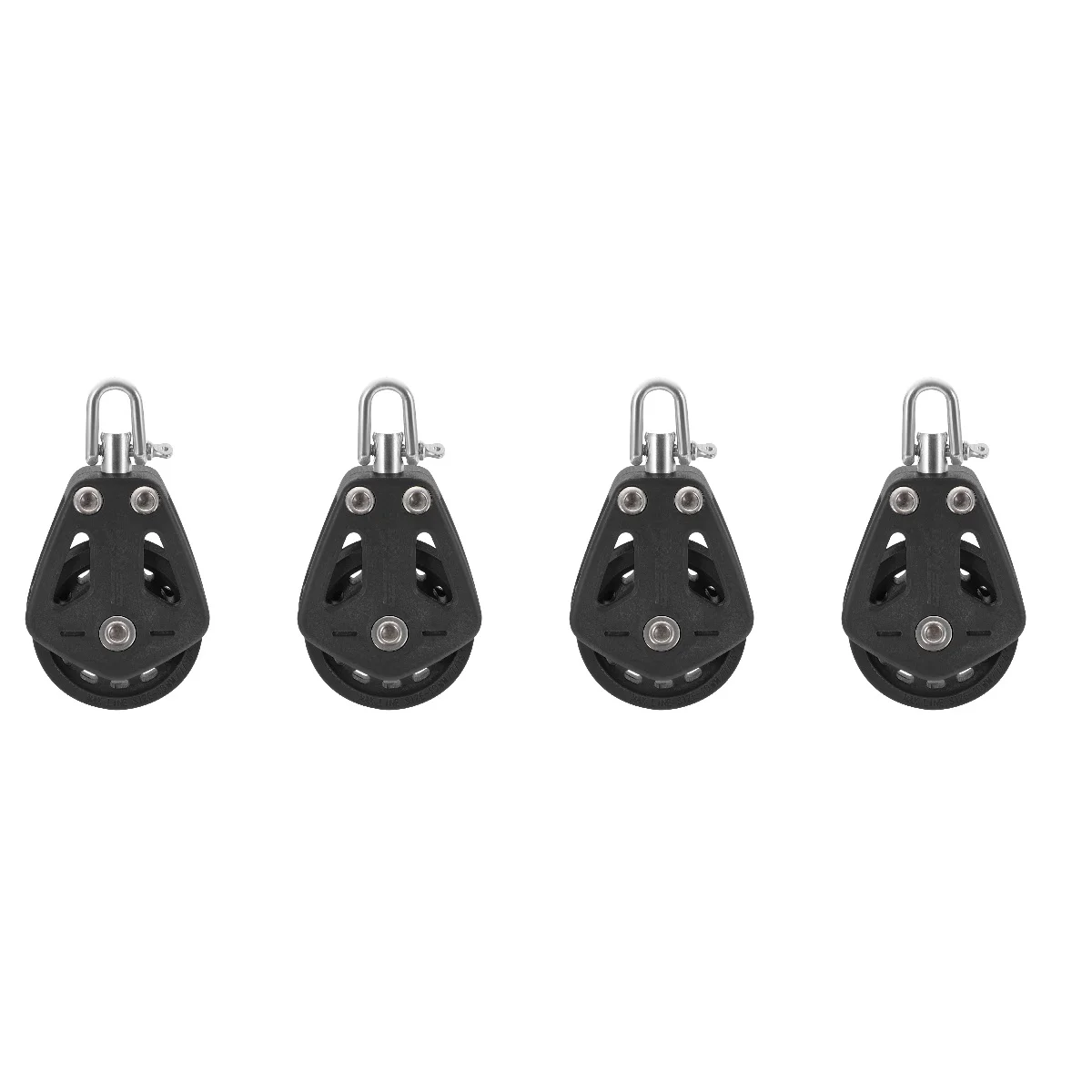 

4 Count Sailing Pulley Plastic Drum Lifting Sailboat Bearing 316 Stainless Steel