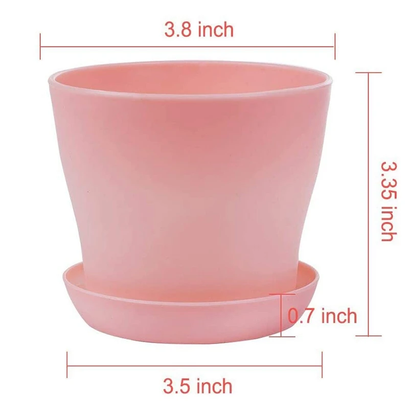 Акция! 10 шт. пластиковые горшки с поддоном |