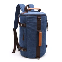 solid color drawstring backpack custom casual outdoor climbing backpack large capacity canvas hiking backpack bags for women