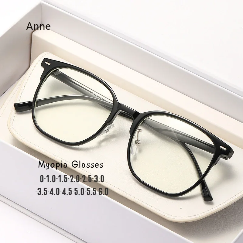 

Large Frame Retro Myopia Glasses Men Women Blue Light Blocking Short-sighted Eyeglasses Oversized Prescription Diopter Eyewear