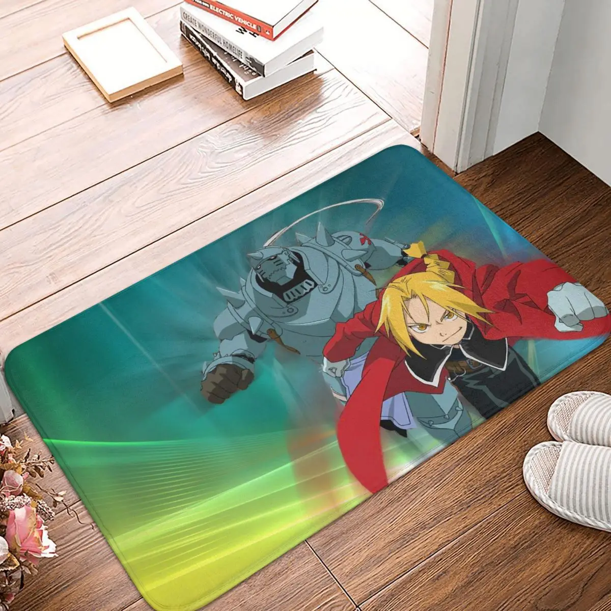 

FULL METAL ALCHEMIST Japanese Cartoonist Hiro Arakawa Bath Mat Running Doormat Living Room Carpet Balcony Rug Home Decoration