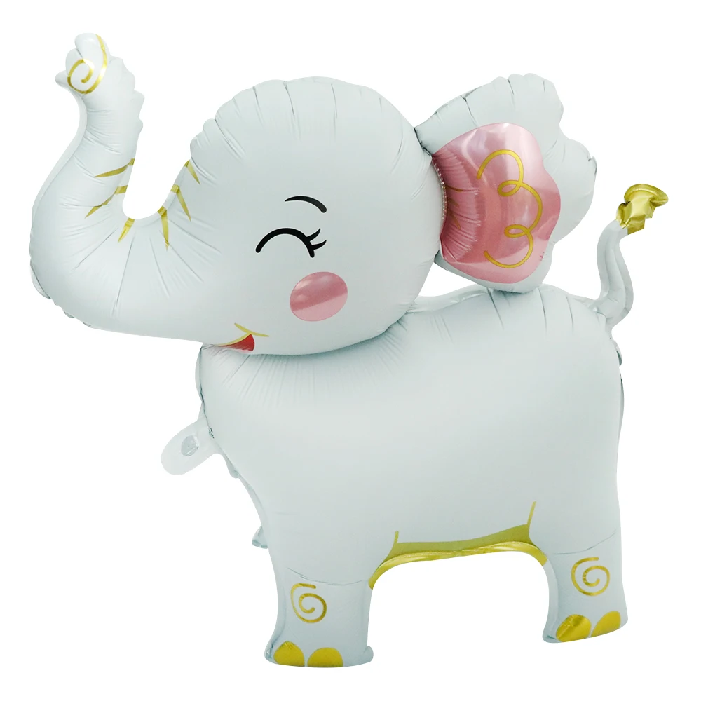 3D стоячий слон алюминиевая пленка воздушный шар украшения для дня рождения