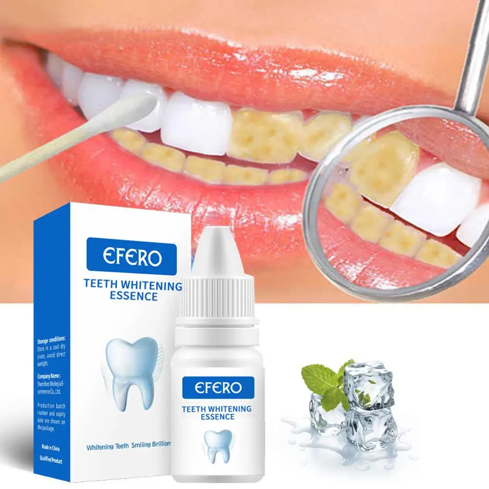 

10ml Teeth Whitening Serum Gel Dental Oral Hygiene Dental Effective Plaque Cleaning Toothpaste Essence Remove Teeth Care St Q0Y9