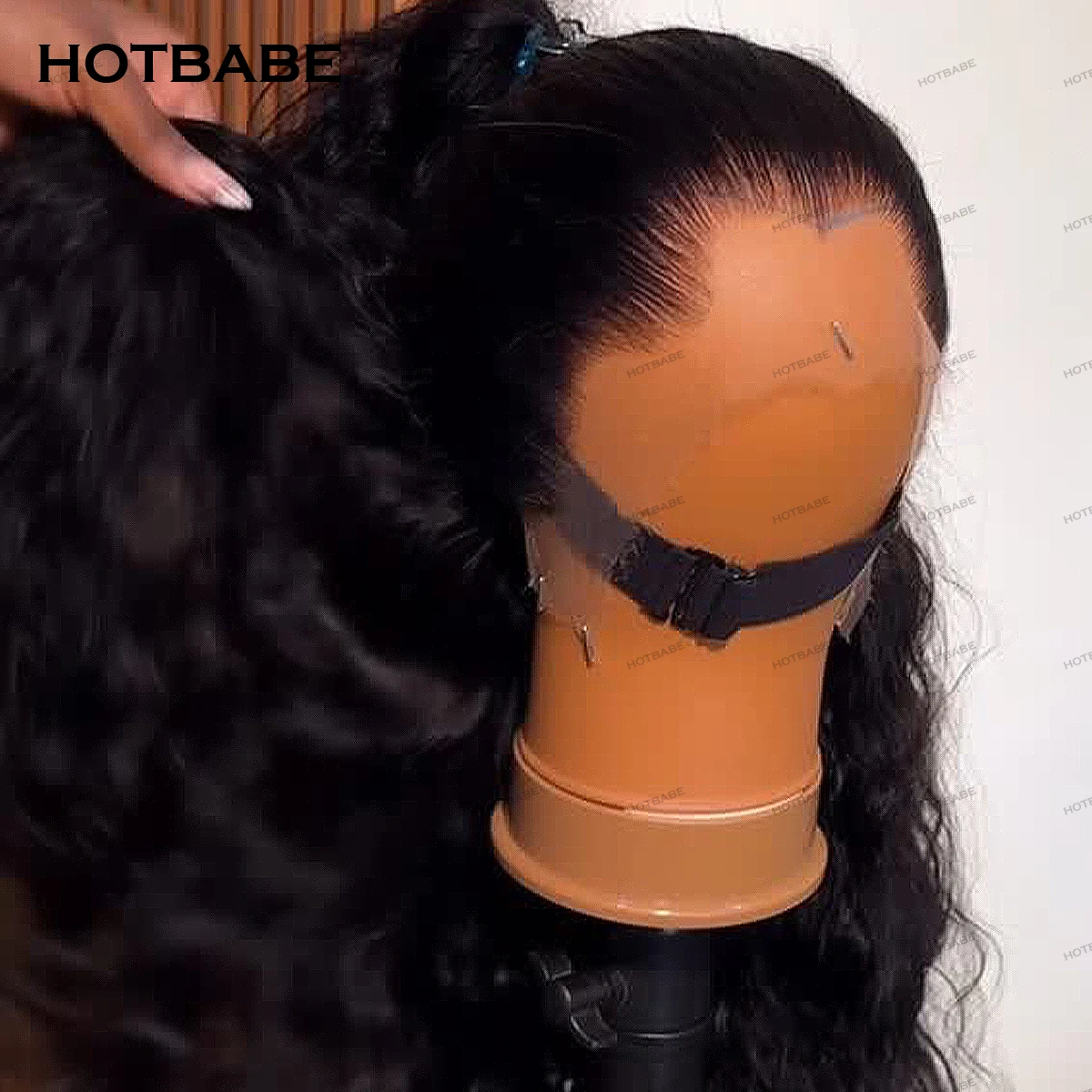 Фото Парик из 100% натуральных волос Body Wave с линией роста волос Lagos, без клея, с HD-кружевной передней частью 13x4/13x6, предварительно прорезанный, для женщин, готов к носке №1