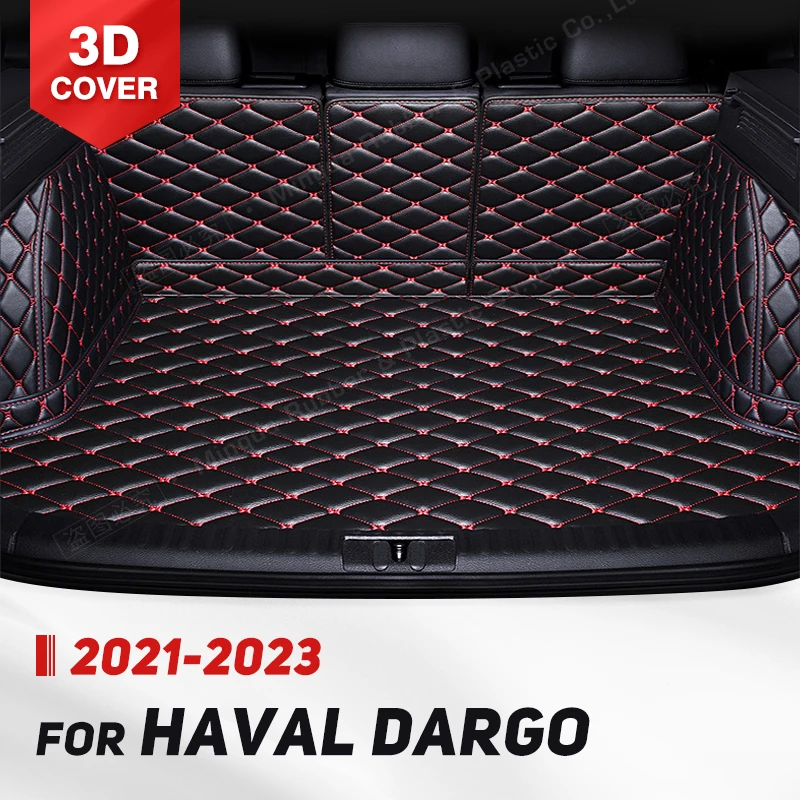 

Автомобильный коврик для багажника с полным покрытием для HAVAL Dargo 2021 2022 2023, кожаный автомобильный чехол-накладка, подкладка для груза, аксессуары для защиты интерьера