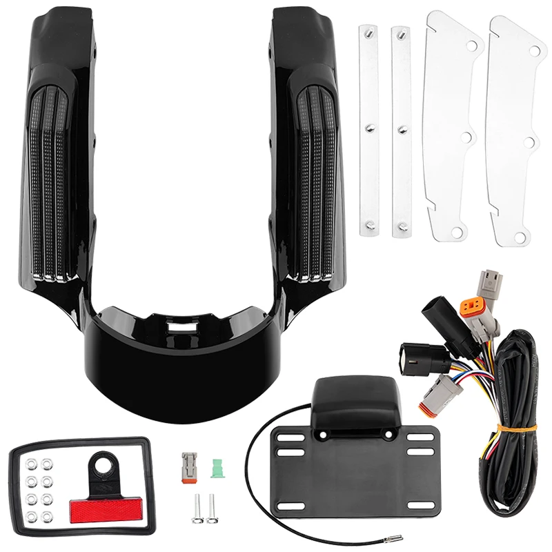 

Мотоциклетный светодиодный удлинитель заднего крыла для Harley Touring Electra Glide Street Road Glide Limited FLHR FLTRX 2014-2023 2024