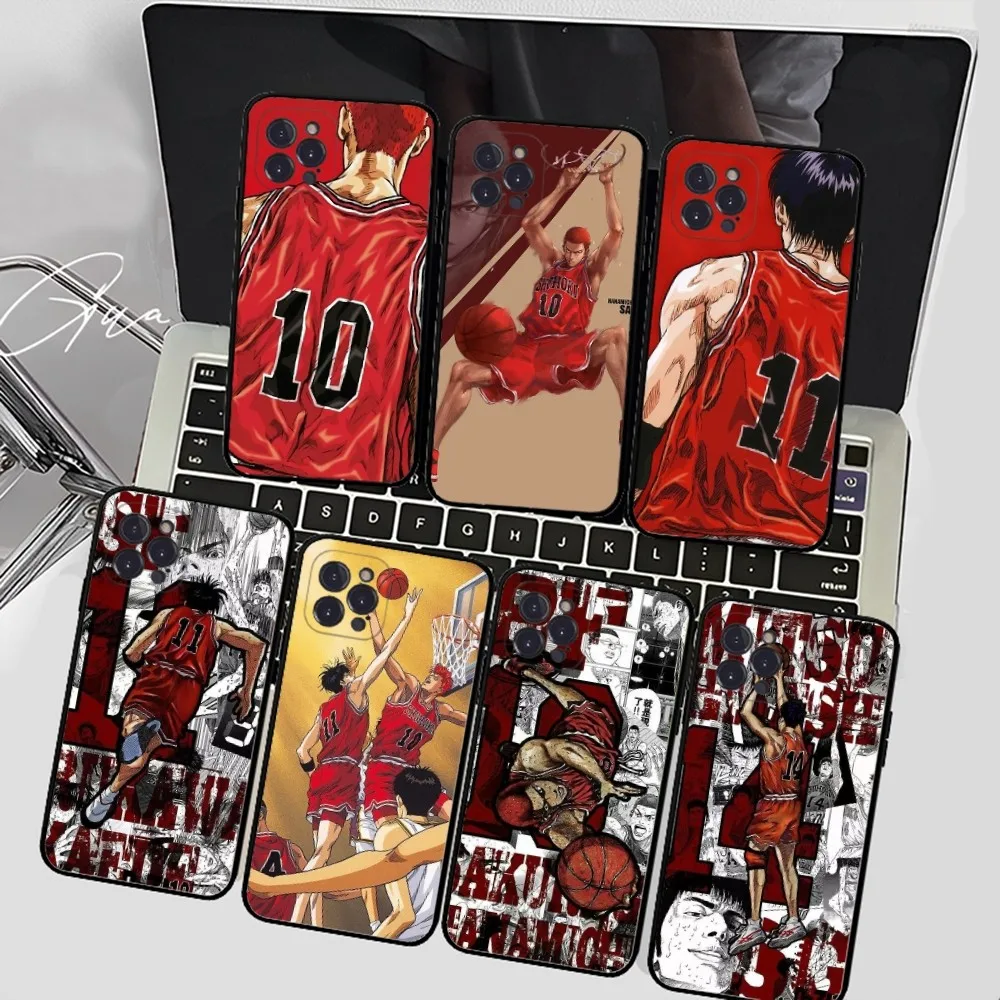 

Japan Comic Slam dunk Phone Case For iPhone 14 11 12 13 Mini Pro XS Max Cover 6 7 8 Plus X XR SE 2020 Funda Shell