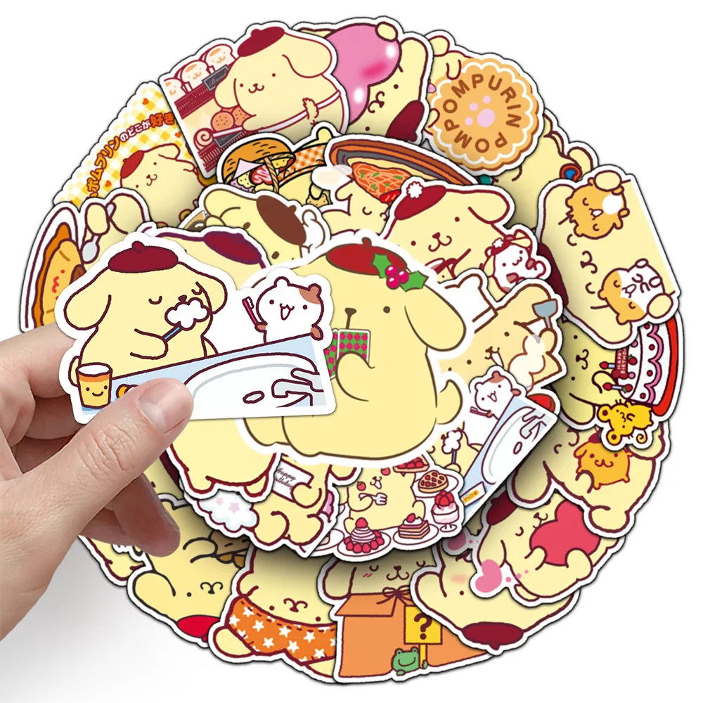 10/30/50 шт. милые Мультяшные Стикеры с помпоном пурин граффити аниме наклейки