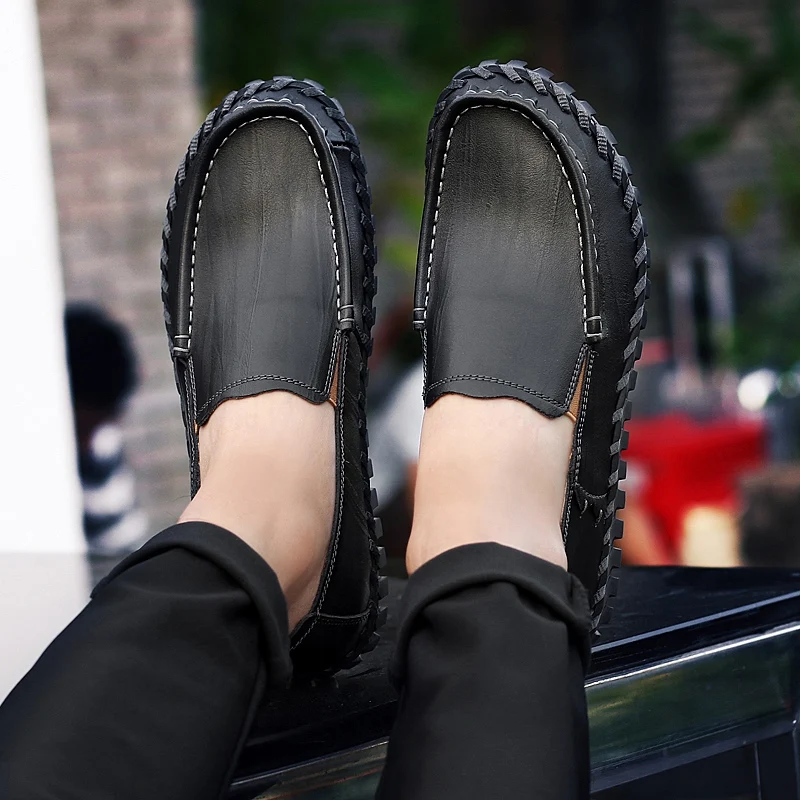 Мужская повседневная обувь высокого качества для вождения удобная мужская