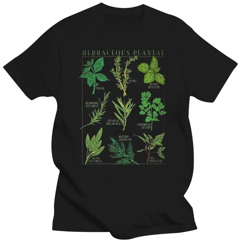 

2022 New Fashion Brand Clothing Herbs T-Shirt Botanical Garden Plant Print Art Botany Bloom Fruit Flower Grow T Shirt