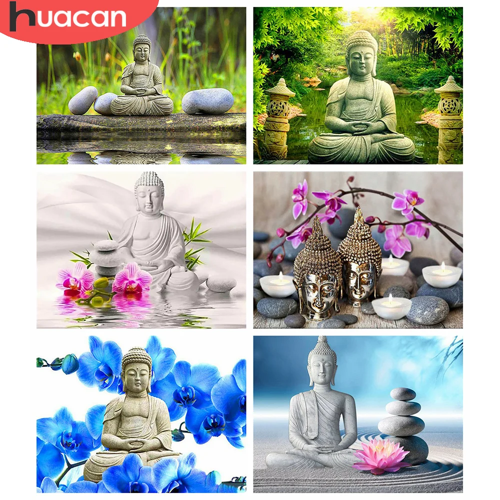 Алмазная живопись 5D сделай сам HUACAN фотография вышивки - Цена: 309,84 руб.