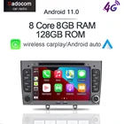 Беспроводной Carplay DSP IPS Android 11,0 8 ядер 8 ГБ + 128 ГБ Bluetooth 5,0 Wifi RDS радио автомобильный DVD плеер GPS карта для Peugeot 308 408