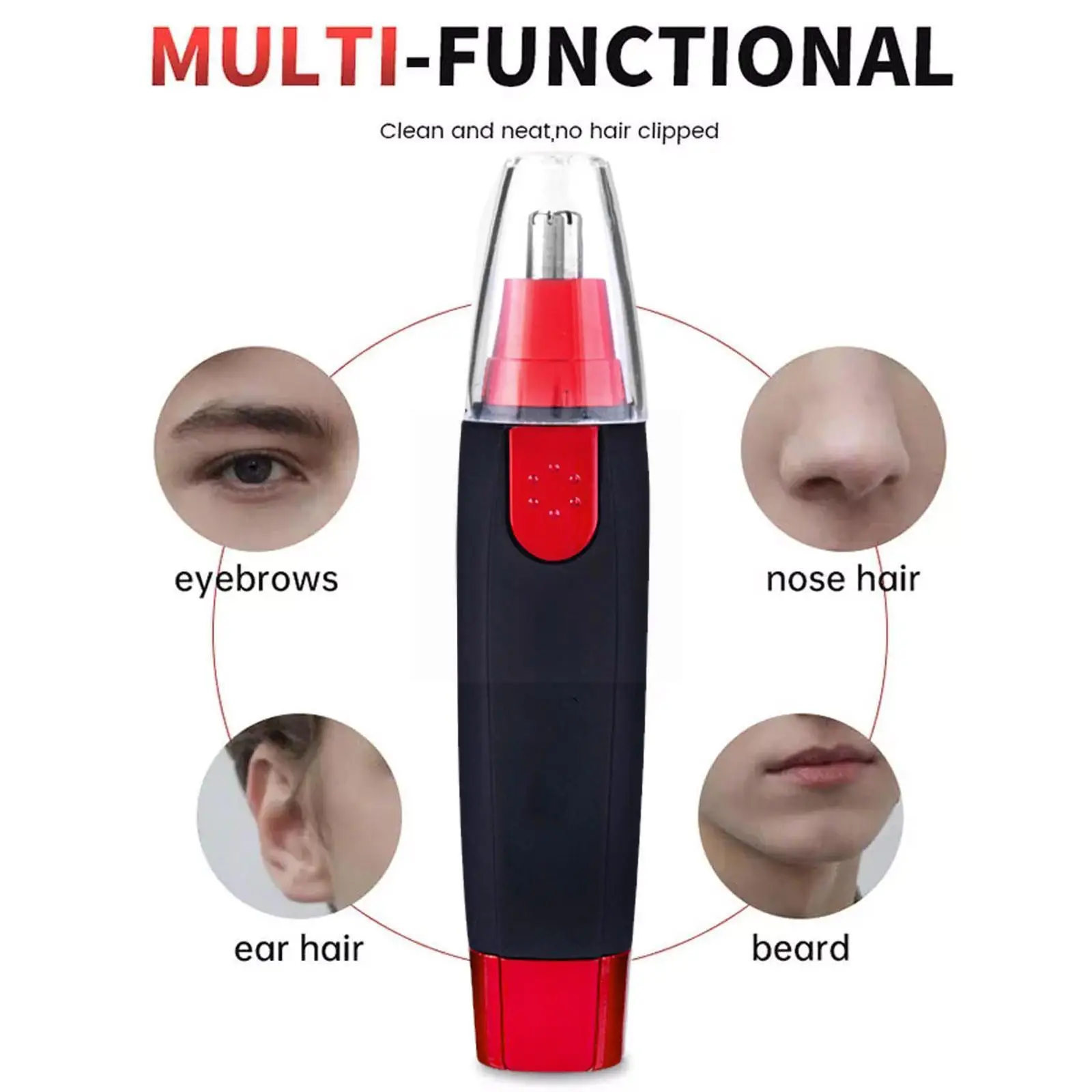 

1PCS Electric Nose Hair Trimmer Ear Razor Removal Shaving Eyebrow Cutter For Men and Women Nasal Wool Implement Q6U3