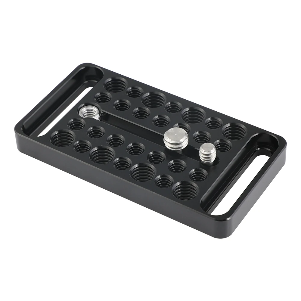 

Многоцелевой аксессуар HDRIG для расширения сырной пластины с центральным резьбовым винтом 1/4 "и многочисленными монтажными точками