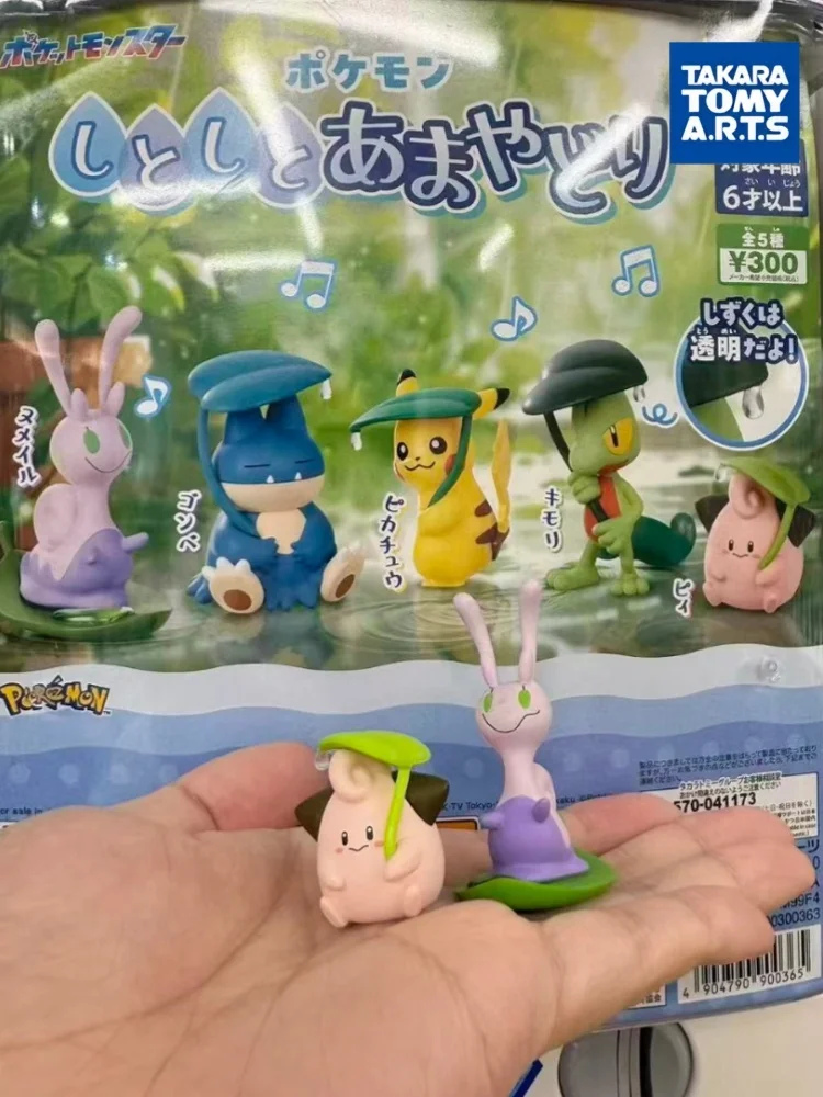 Коллекционная фигурка-игрушка в капсуле Takara Tomy Pokemon: Пикачу, Снорлакс, Клеффа, Гуми, Трикко — укрытие от дождя, декор для рабочего стола (art.: 3920db6e0e1a2) - 3920db6e0e1a2