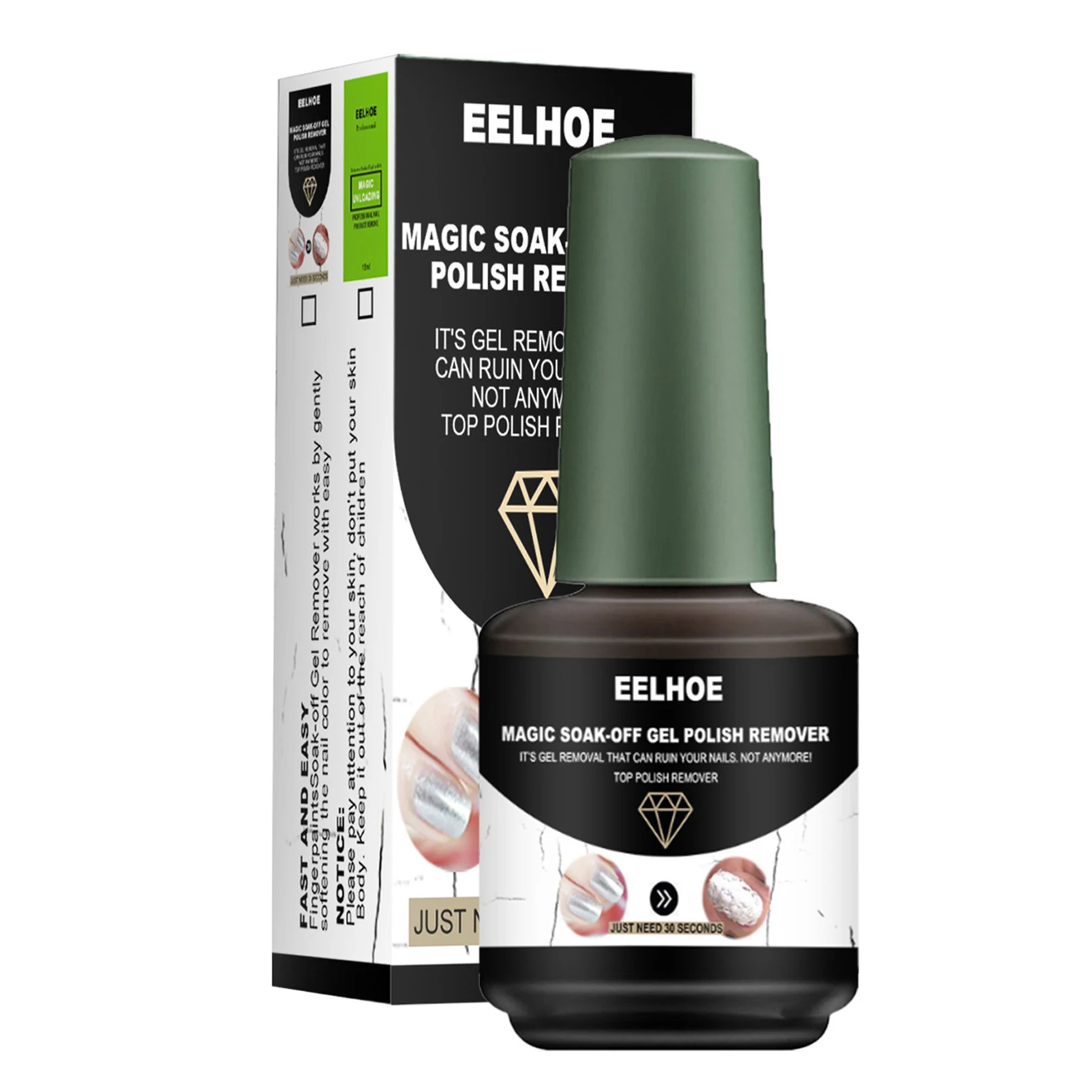 

Средство для снятия гель-лака 15ml Magic Soak-Off средство для снятия гель-лака снимает Замачивание-Off Gel Polish за 3-5 минут не вызывает раздражения