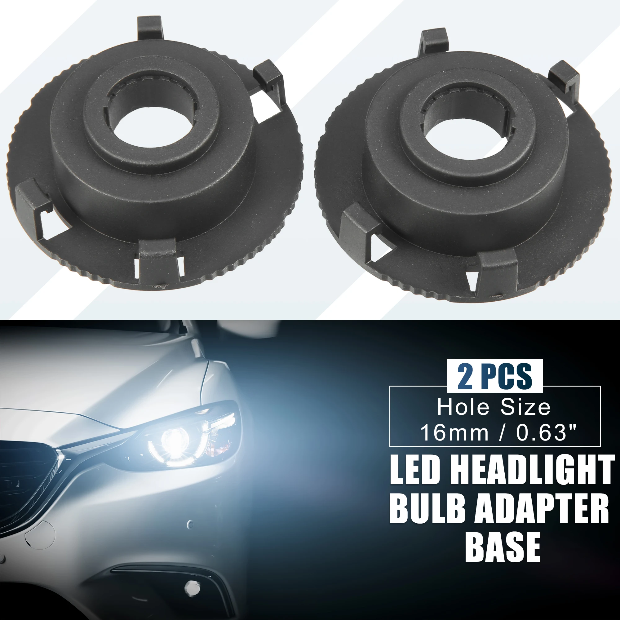 Фото X Autohaux H7 светодиодный держатель лампы для фары Адаптер Основание для Hyundai Tucson Ioniq Elantra GT для Kia Sedona EX №1