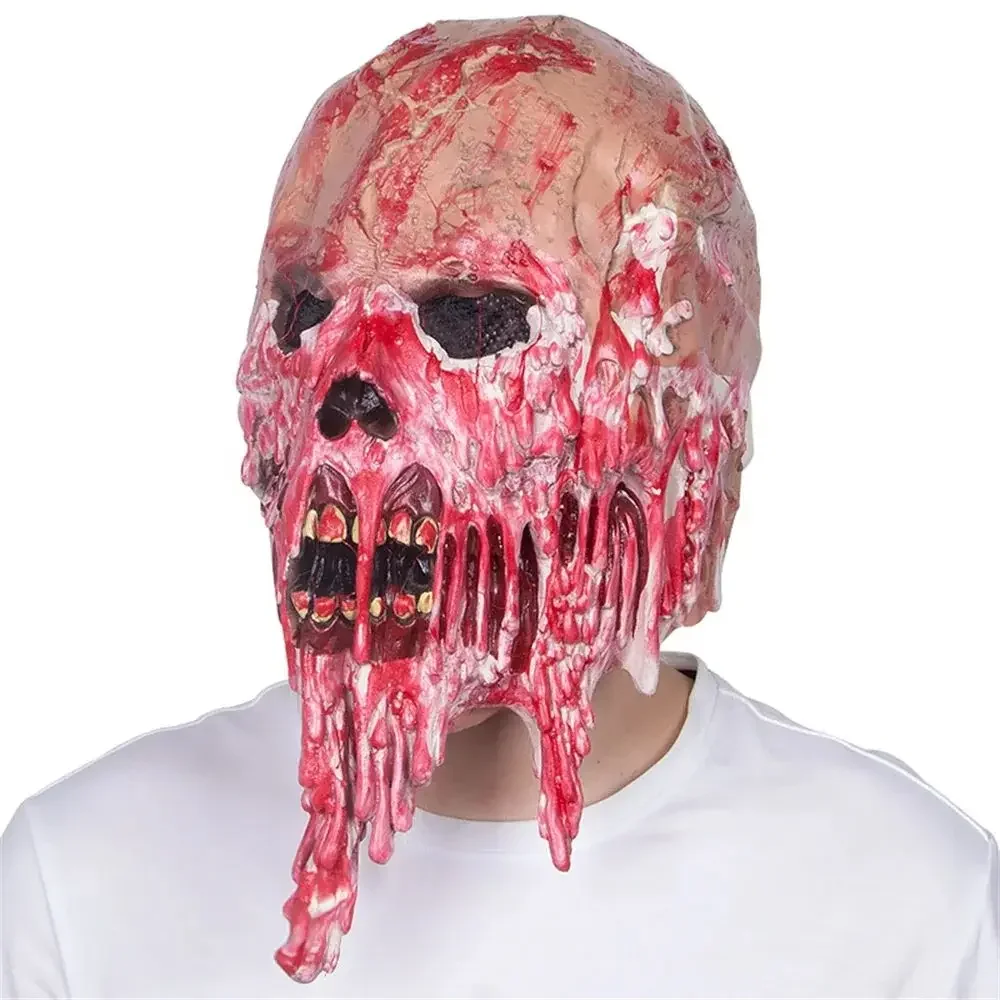 1 Шт. Маска Зомби Ужасов На Хэллоуин Искусственный Карнавал Дьявол Талисман