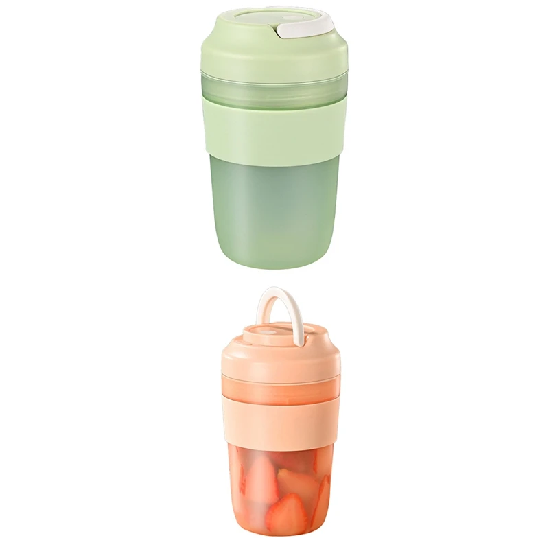 

1 шт. портативная электрическая соковыжималка, блендер, соковыжималка, блендер для смузи с USB, чашка, мини-миксер для фруктов, Кухонная машина, зеленая