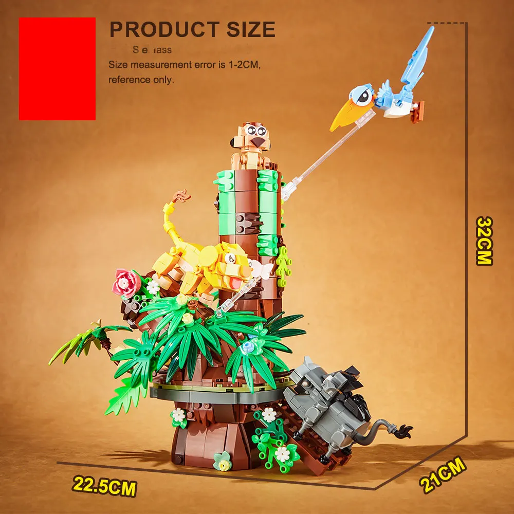 Детская модель строительного блока игрушка Лесное королевство детские игрушки