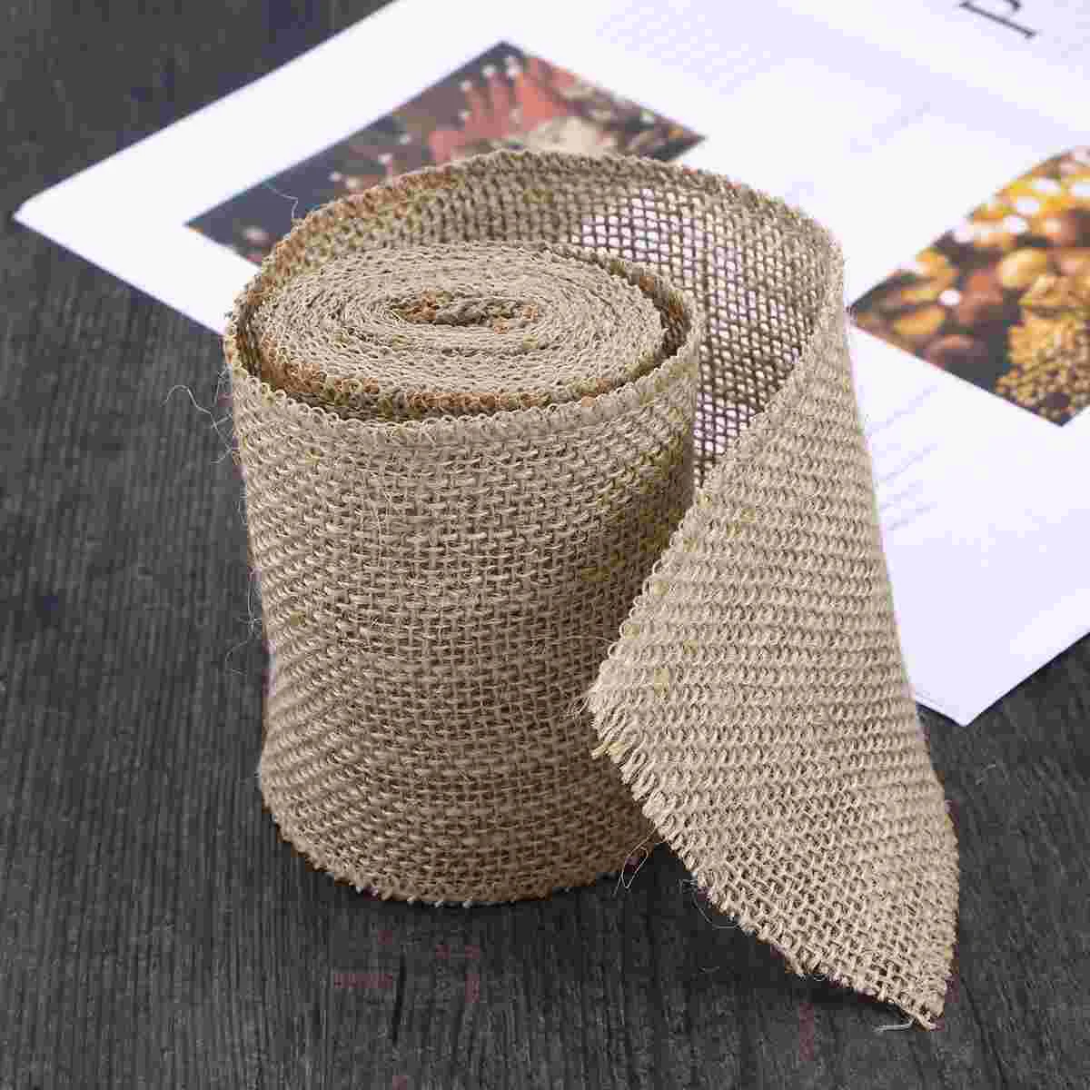 

Ribbon Jute Christmas Burlap Roll Natural Gift Crafts Hessian Wired Decorative Weaveribbons Rusticfabric Trims Bows Wrapping