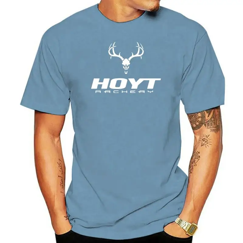 New Hoyt Archery Logo Men'S T-Shirt Black And White C Humorous Tee Shirt