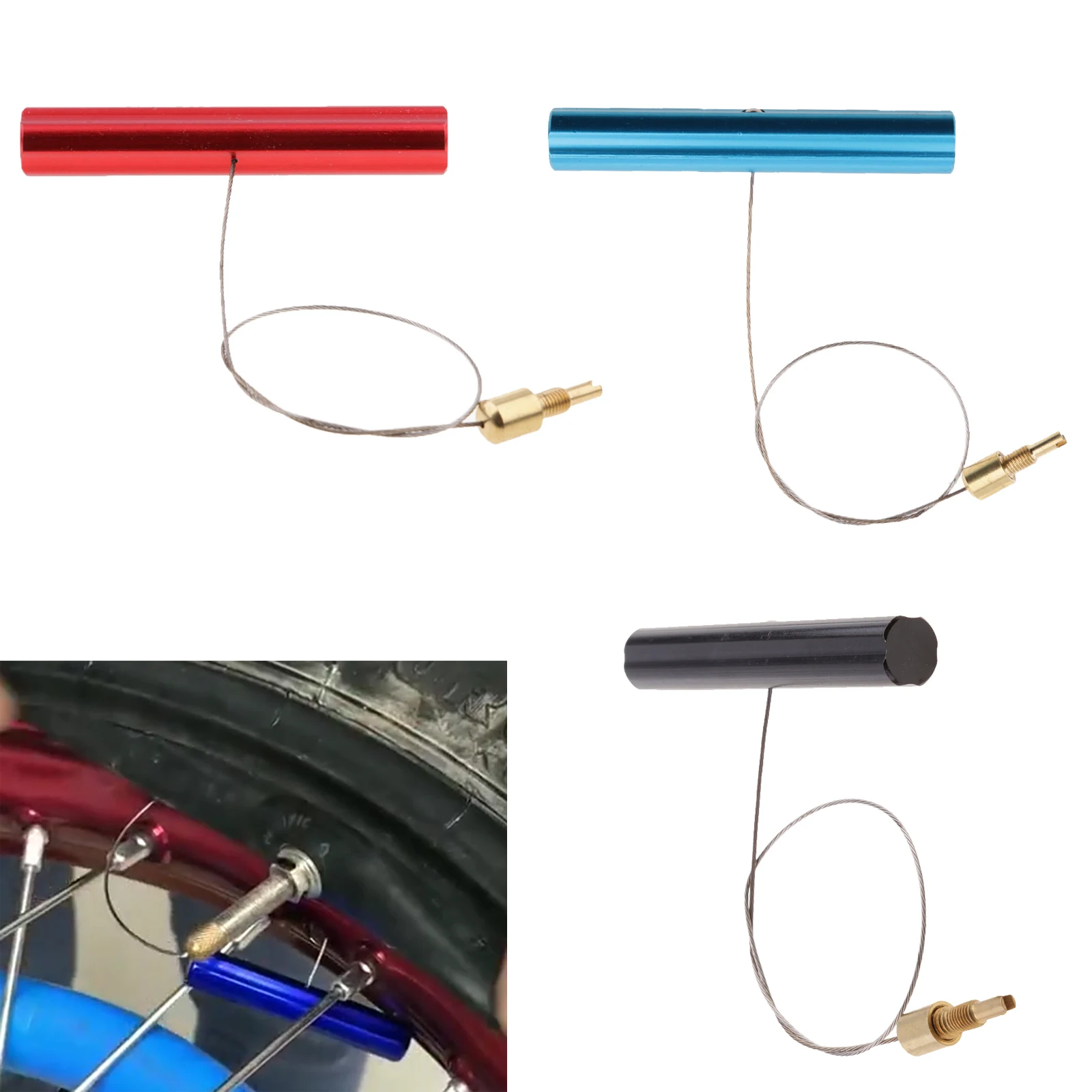 

Motorcycle Tyre Changing Air Valve Stem Puller Extractor Bike Tire Mounting Tool Tire Air Valve Stem Puller Tire Repair Tools