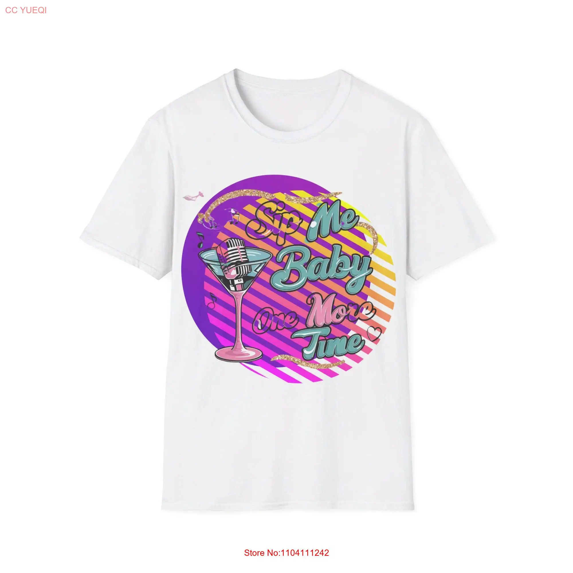 Sip Me Baby One More Softstyle футболка с длинным или коротким рукавом