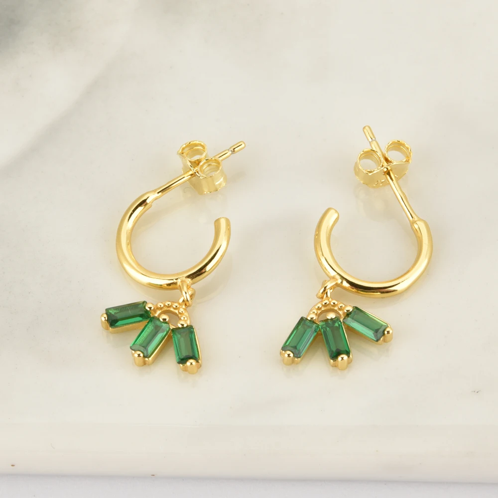 ANDYWEN 925 пробы серебряные белые фиолетовые циркониевые серьги в форме дерева для