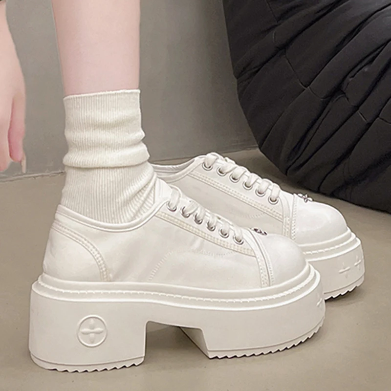 Кеды женские холщовые кроссовки на платформе шнуровке индивидуальный дизайн