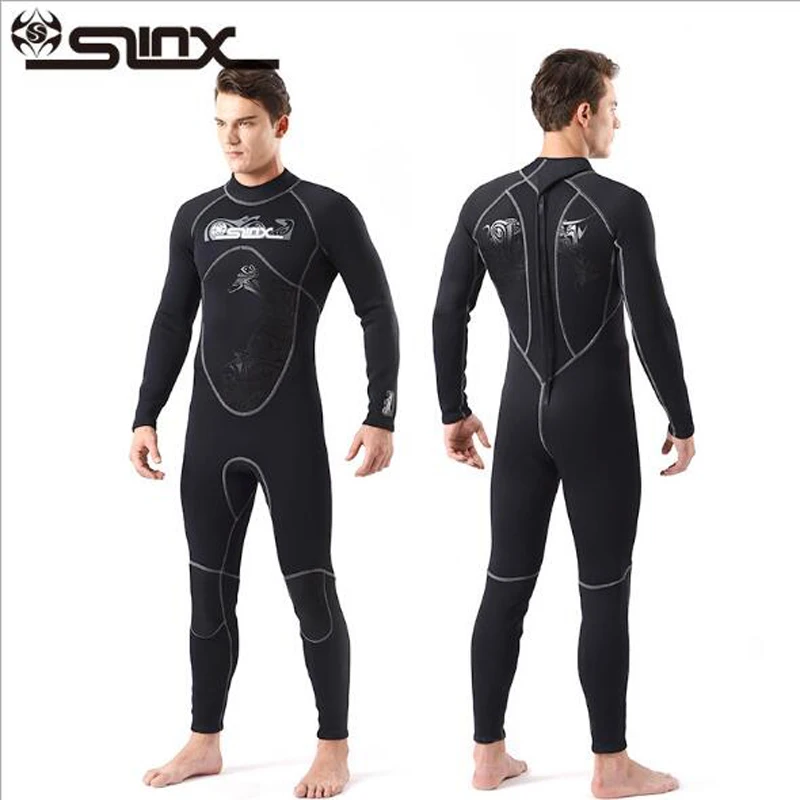 

Men's Wetsuit Upgrade 3mm Neoprene High Stretch Fleece Lined Wetsuit for More Warmth for Cold Water Wetsuit Men