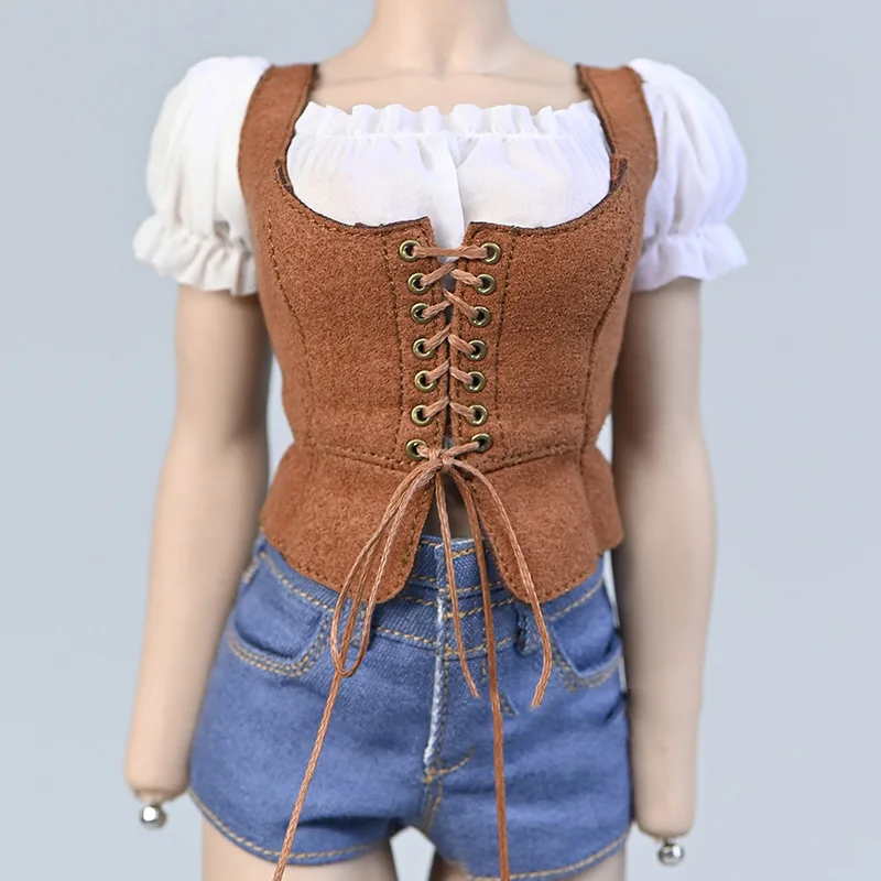 

Масштаб 1/6 женский солдат Эластичный черный на молнии плотный топ с длинными рукавами модели аксессуары для 12-дюймовой экшн-фигурки PH