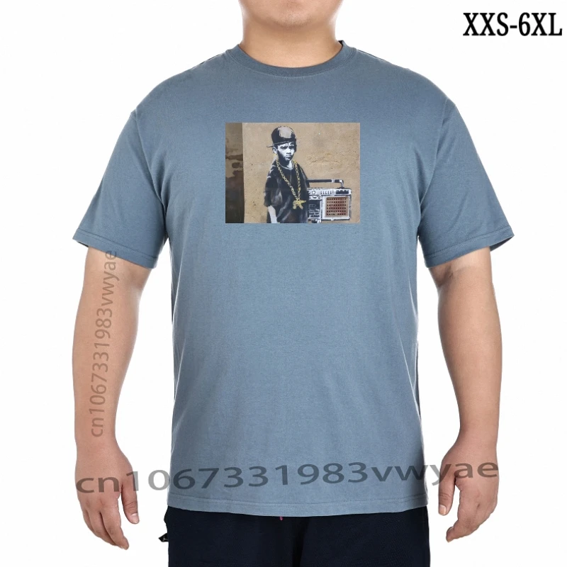 

B Boy Banksy Graphic Cotton T Shirt Short & short sleeve Printed Tee Shirt XXS-6XL