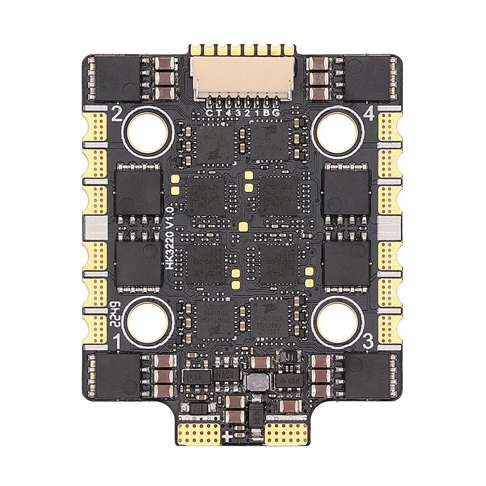HAKRC 32BIT 60/65A AT4G_Multi_32.9 4in1 Бесщеточный ESC DShot 150/300/600 PWM/Oneshot 125 20x20 мм для гоночного дрона