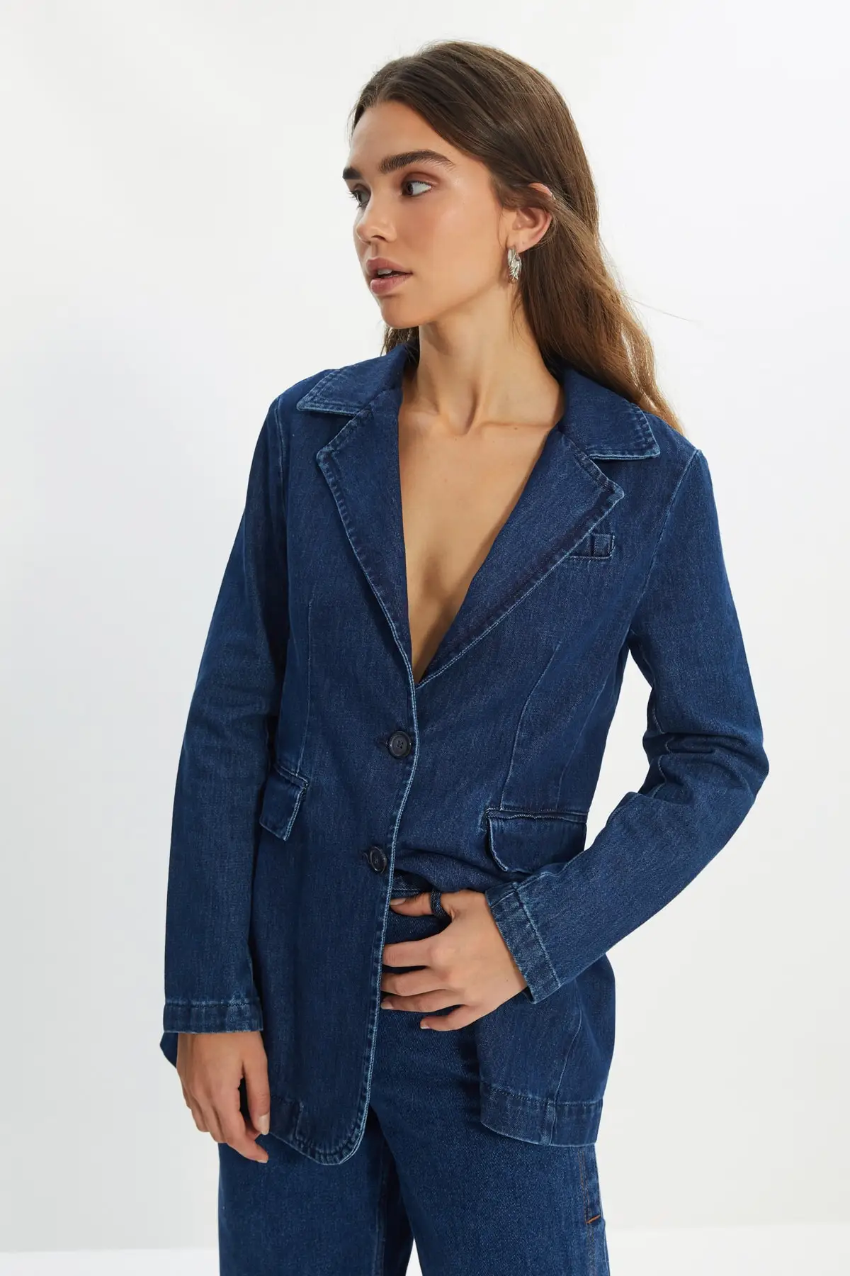 Trendyol Blazer Denim Jacket TWOAW22CE0124