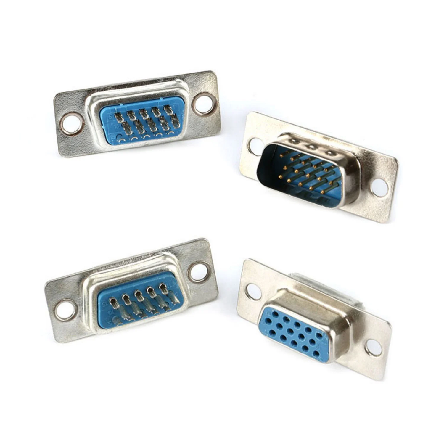 Фоторазъем сварочного типа, трехрядный, 15-контактный разъем DB15, мужской/женский, фоторазъем