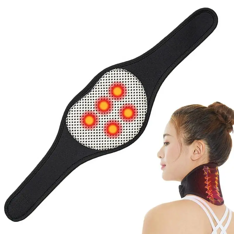 

САМОНАГРЕВАЮЩАЯСЯ теплая повязка на шею, портативная повязка на шею для устранения и поддержания правильной осанки шеи