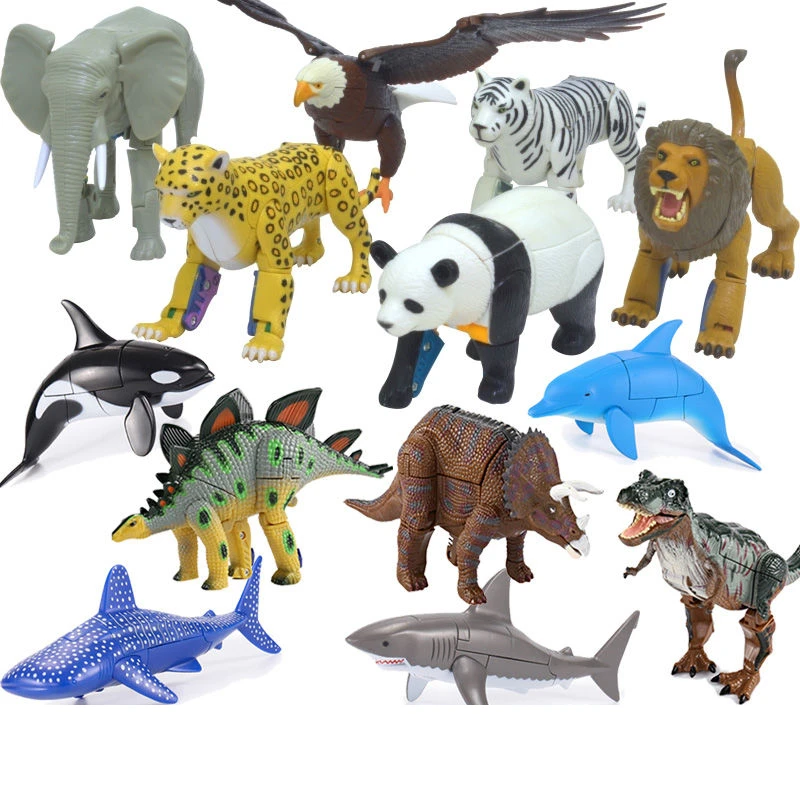 

Educational Transform Animals Robot Action Figure Transformation Robot Deformation Collection Plastic Kids Toys
