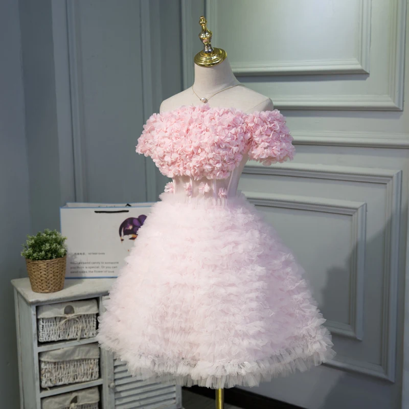 Платье подружки невесты для свадебного банкета женское розовое платье