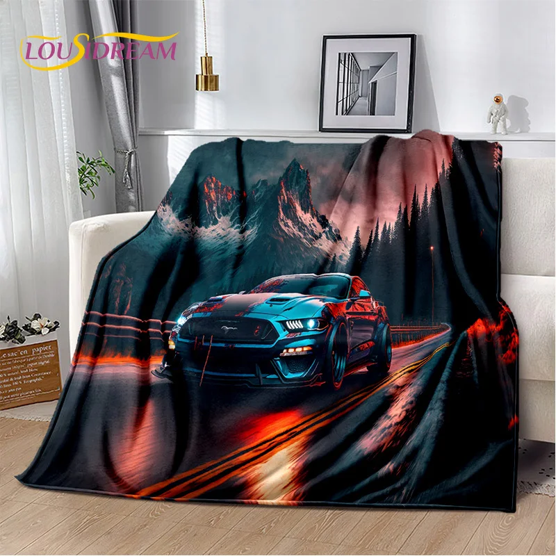 Одеяло классическое 3D F-Ford GTR Mustang мягкие автомобильные одеяла удобное покрывало