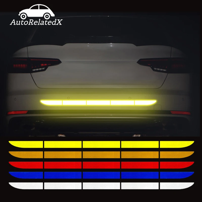 

Car Reflective Sticker Decoration Tape Trunk Warning Sticker For Audi A3 A4 A5 A6 A7 A8 B6 B7 B8 C5 C6 Tt Q3 Q5 Q7 S3 S4