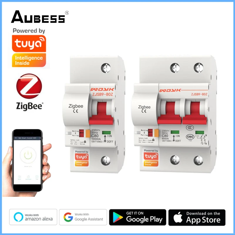 

Умный выключатель Tuya Zigbee 3,0, 220 В, 400 В