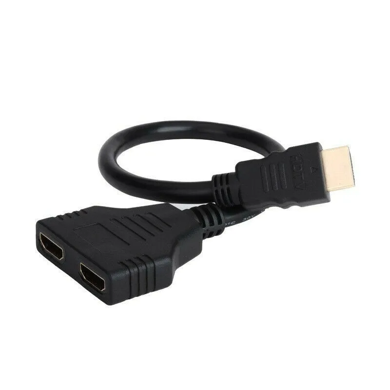 RYRA 1080P Splitter Compatible Converter 1 Input Male To 2 Output Female Port Cable Adapter For Games Videos Multimedia Devices images - 6